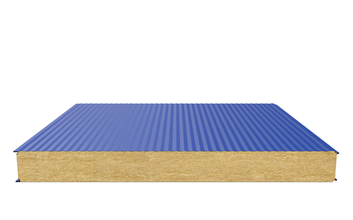 Стеновая сэндвич-панель (минеральная вата) 120 мм х 1190 мм (Волна)