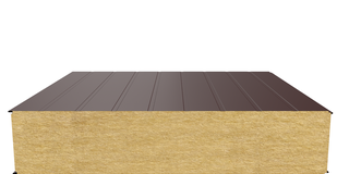 Стеновая сэндвич-панель (минеральная вата) 250 мм х 1190 мм (Накатка)