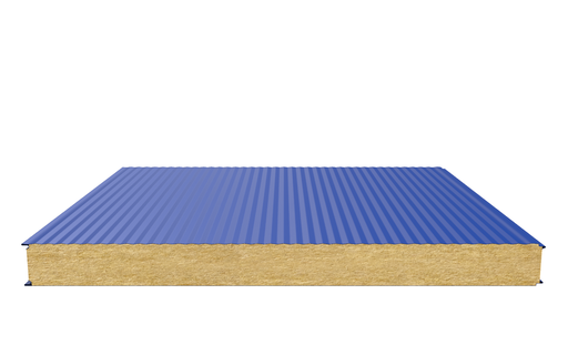 Стеновая сэндвич-панель (минеральная вата) 100 мм х 1000 мм (Волна)