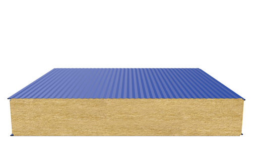 Стеновая сэндвич-панель (минеральная вата) 180 мм х 1190 мм (Волна)