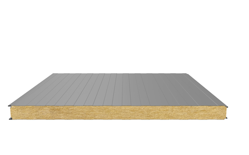 Стеновая сэндвич-панель (минеральная вата) 80 мм х 1000 мм (Трапеция)